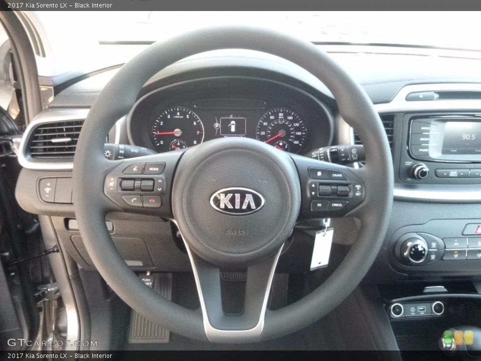 Black Interior Steering Wheel for the 2017 Kia Sorento LX #115762622