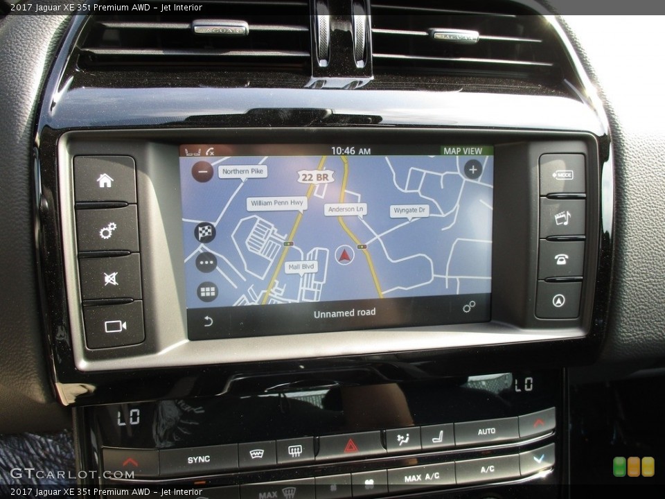 Jet Interior Navigation for the 2017 Jaguar XE 35t Premium AWD #115762688