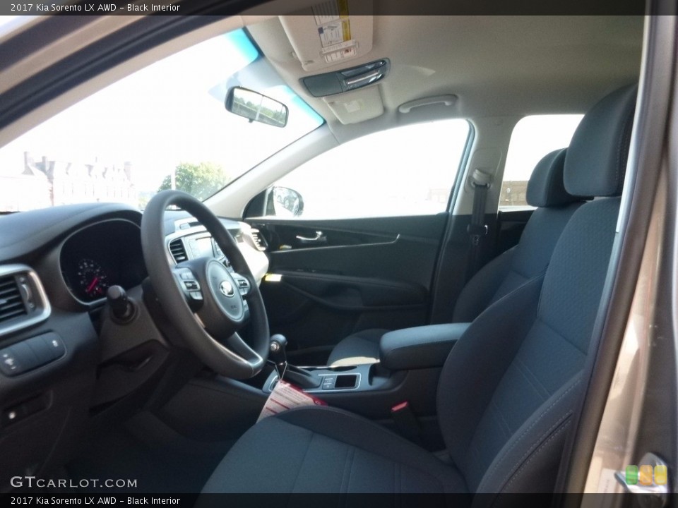 Black Interior Front Seat for the 2017 Kia Sorento LX AWD #115762940