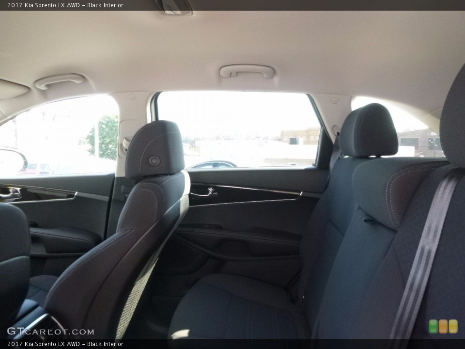 Black Interior Rear Seat for the 2017 Kia Sorento LX AWD #115762950
