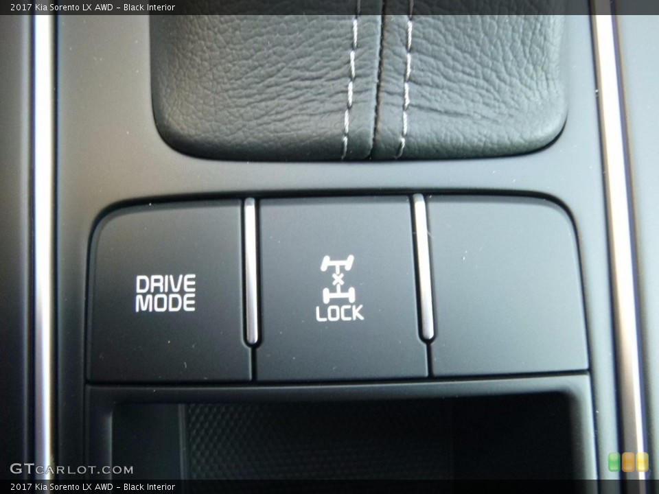 Black Interior Controls for the 2017 Kia Sorento LX AWD #115763075