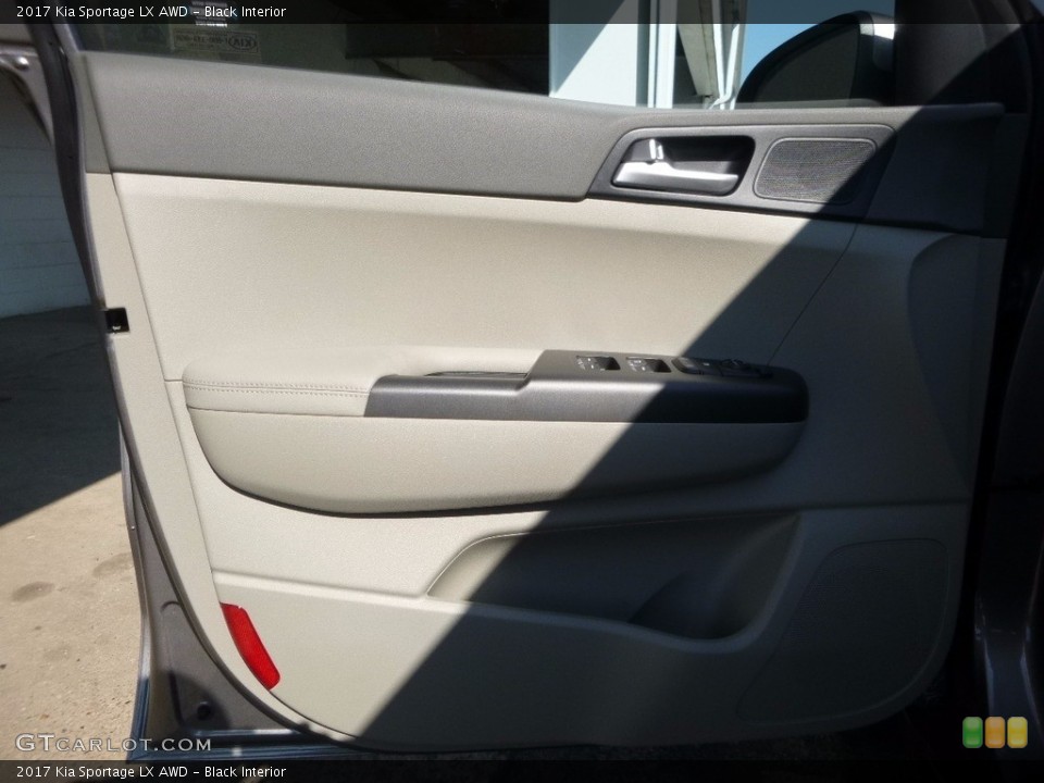 Black Interior Door Panel for the 2017 Kia Sportage LX AWD #115764380
