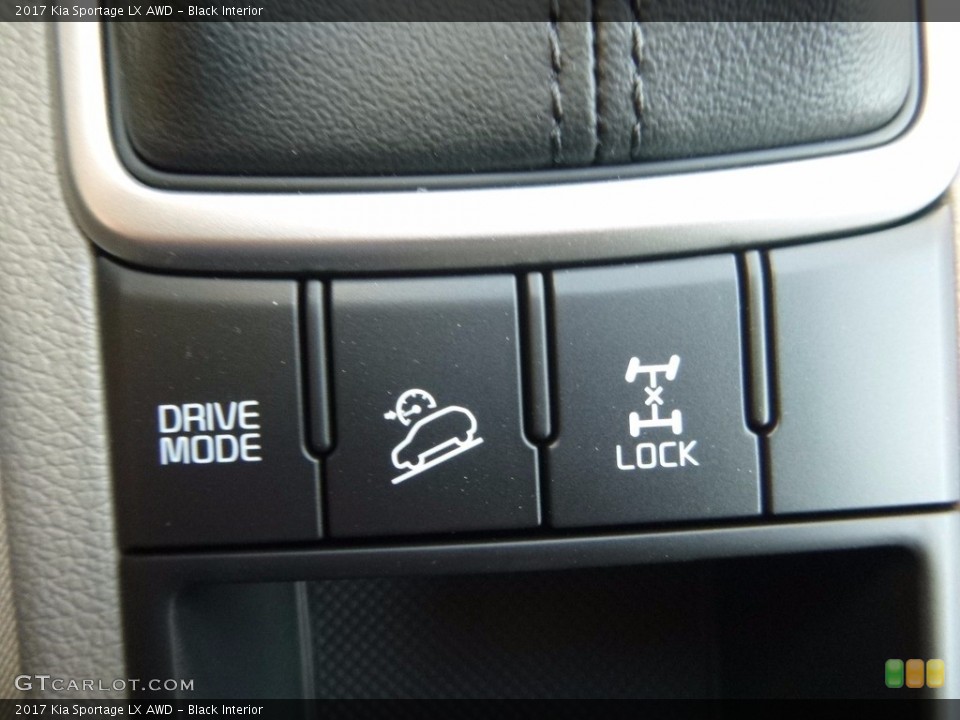 Black Interior Controls for the 2017 Kia Sportage LX AWD #115764455