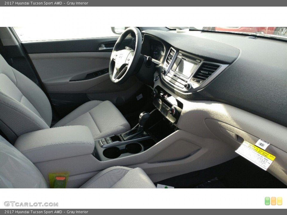 Gray Interior Dashboard for the 2017 Hyundai Tucson Sport AWD #115764572