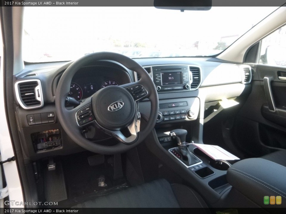 Black Interior Front Seat for the 2017 Kia Sportage LX AWD #115765281