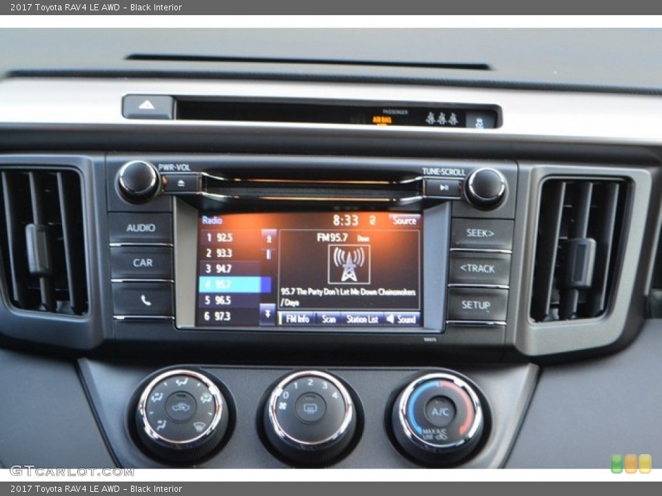 Black Interior Controls for the 2017 Toyota RAV4 LE AWD #115765574