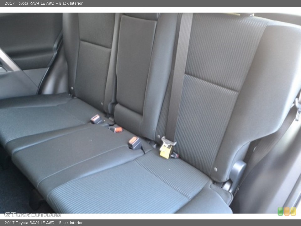 Black Interior Rear Seat for the 2017 Toyota RAV4 LE AWD #115765595