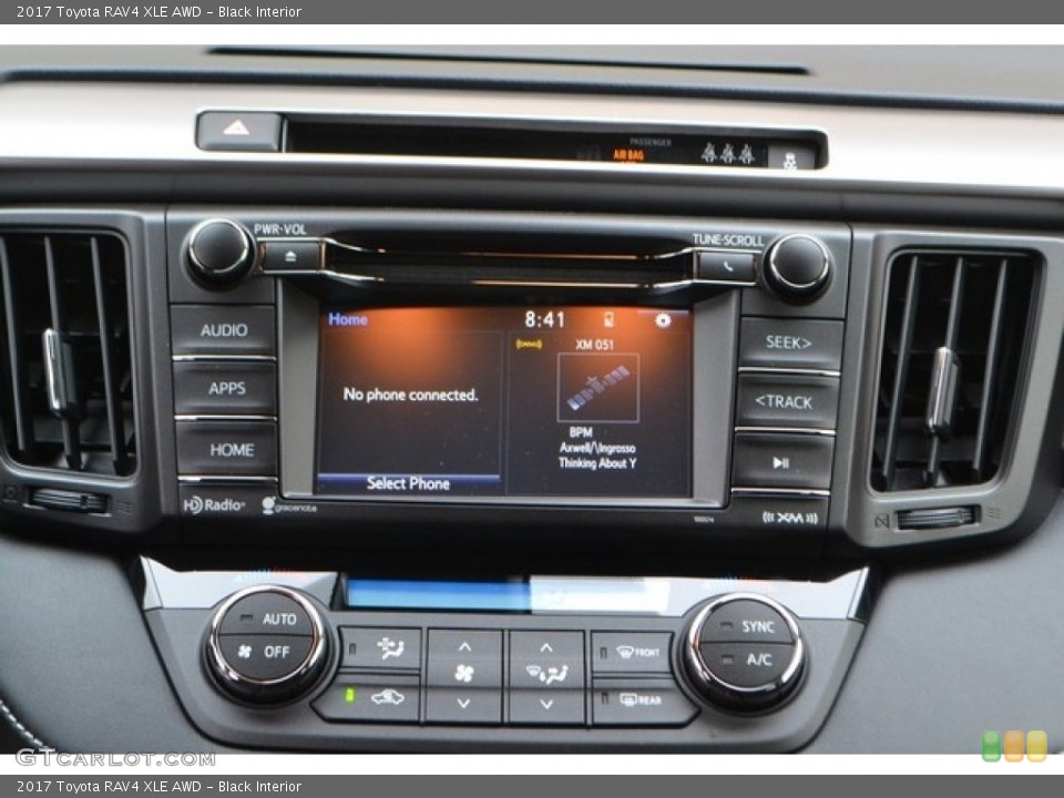 Black Interior Controls for the 2017 Toyota RAV4 XLE AWD #115765949