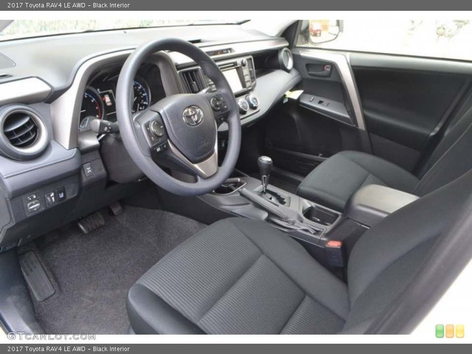 Black Interior Photo for the 2017 Toyota RAV4 LE AWD #115766305