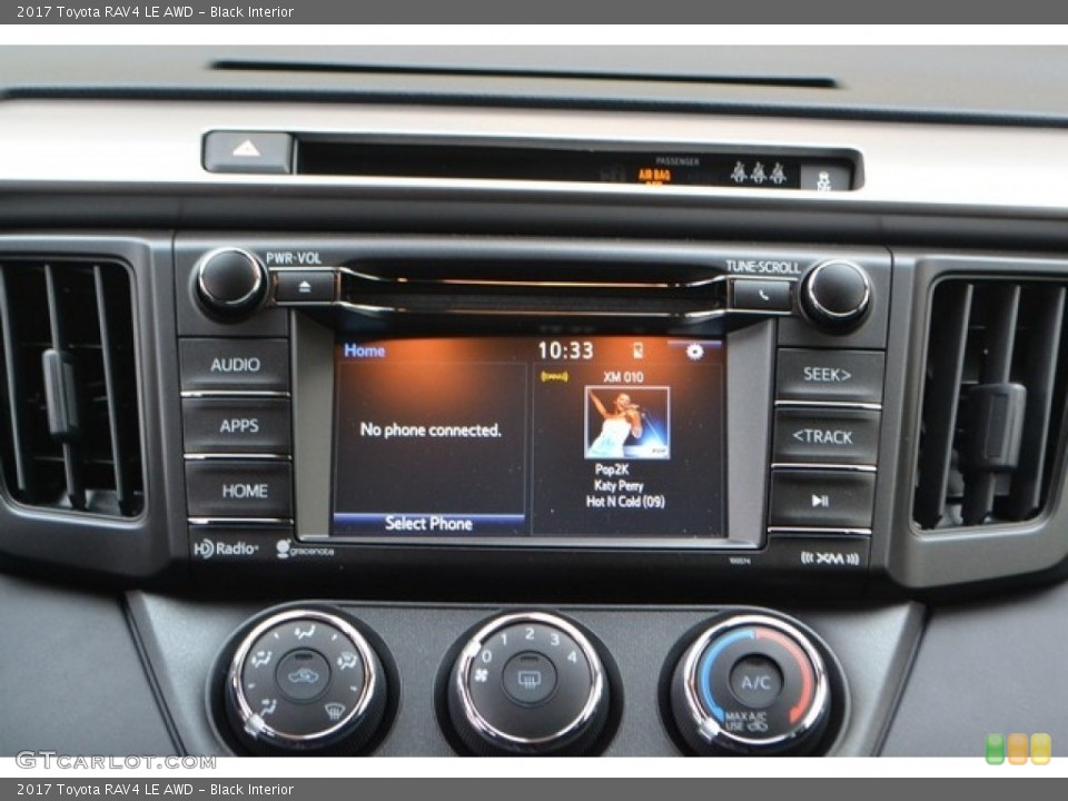 Black Interior Controls for the 2017 Toyota RAV4 LE AWD #115766324