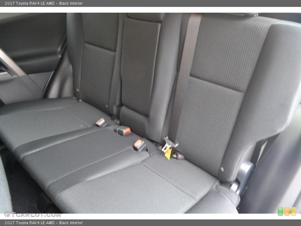 Black Interior Rear Seat for the 2017 Toyota RAV4 LE AWD #115766339