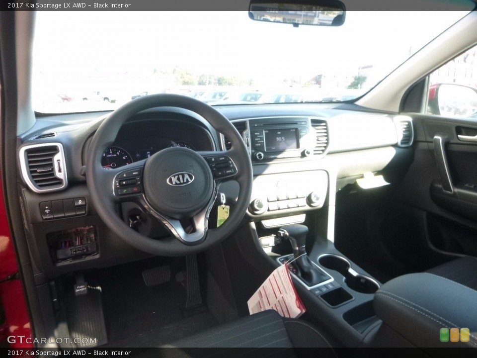 Black Interior Dashboard for the 2017 Kia Sportage LX AWD #115767599