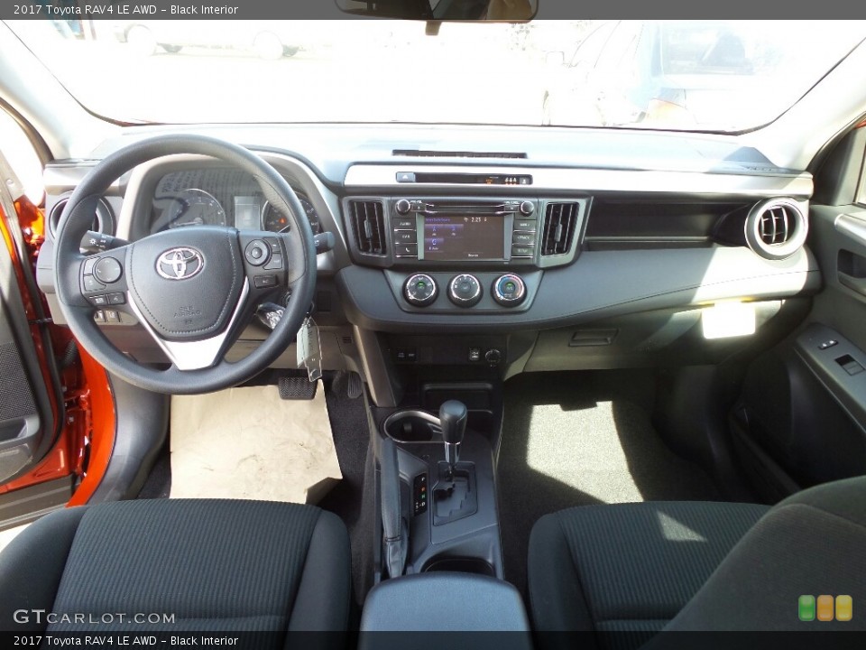 Black Interior Dashboard for the 2017 Toyota RAV4 LE AWD #115767959