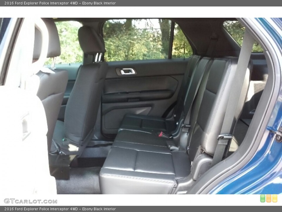 Ebony Black Interior Rear Seat for the 2016 Ford Explorer Police Interceptor 4WD #115773968