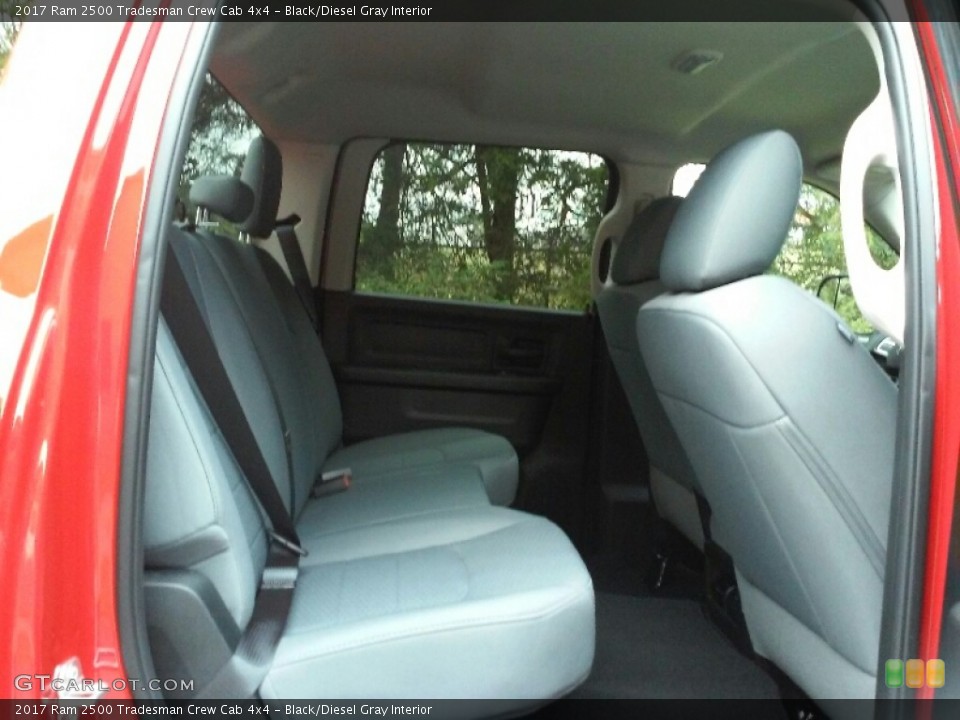 Black/Diesel Gray Interior Rear Seat for the 2017 Ram 2500 Tradesman Crew Cab 4x4 #115777634