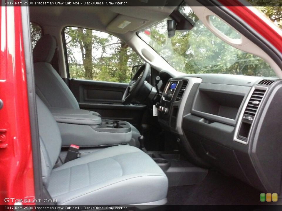 Black/Diesel Gray Interior Front Seat for the 2017 Ram 2500 Tradesman Crew Cab 4x4 #115777649