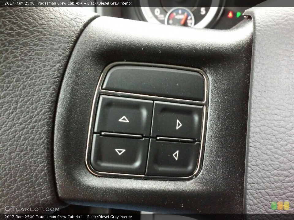 Black/Diesel Gray Interior Controls for the 2017 Ram 2500 Tradesman Crew Cab 4x4 #115777676