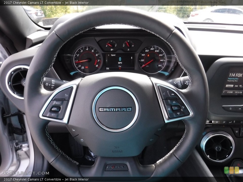Jet Black Interior Steering Wheel for the 2017 Chevrolet Camaro LT Convertible #115779098