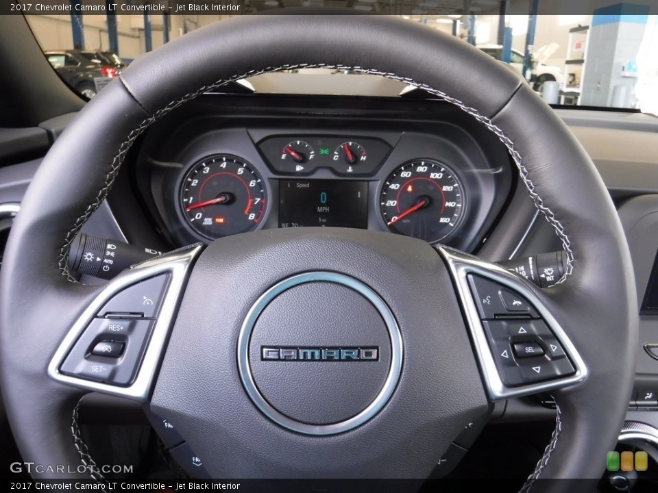 Jet Black Interior Steering Wheel for the 2017 Chevrolet Camaro LT Convertible #115779578