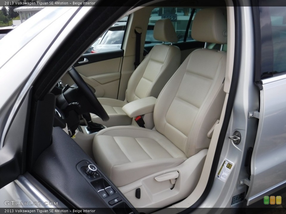 Beige Interior Front Seat for the 2013 Volkswagen Tiguan SE 4Motion #115783226