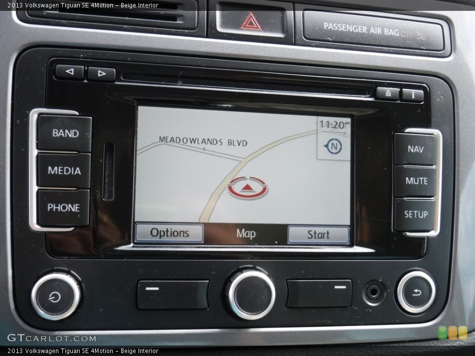 Beige Interior Controls for the 2013 Volkswagen Tiguan SE 4Motion #115783292