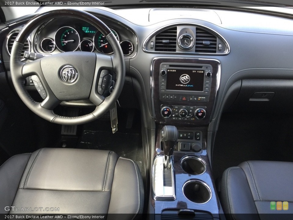 Ebony Ebony Interior Dashboard For The 2017 Buick Enclave