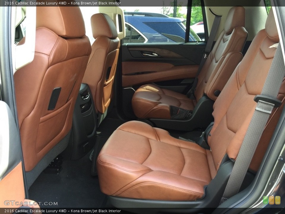 Kona Brown/Jet Black Interior Rear Seat for the 2016 Cadillac Escalade Luxury 4WD #115785740