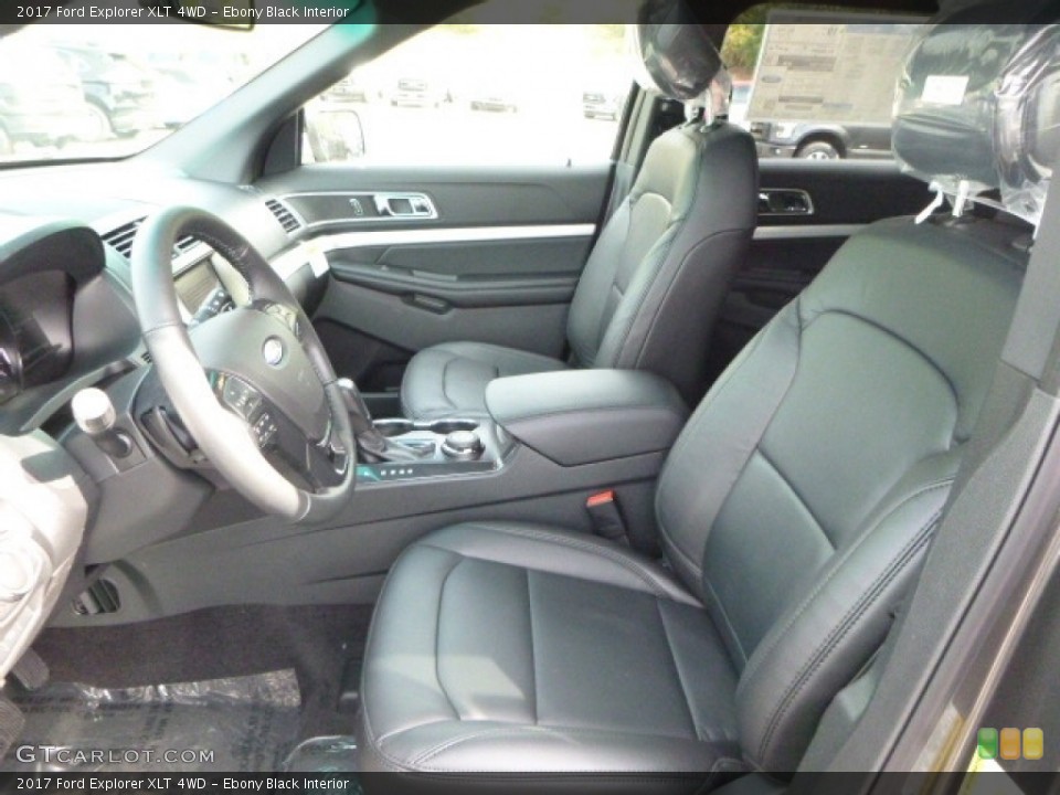 Ebony Black Interior Photo for the 2017 Ford Explorer XLT 4WD #115787012