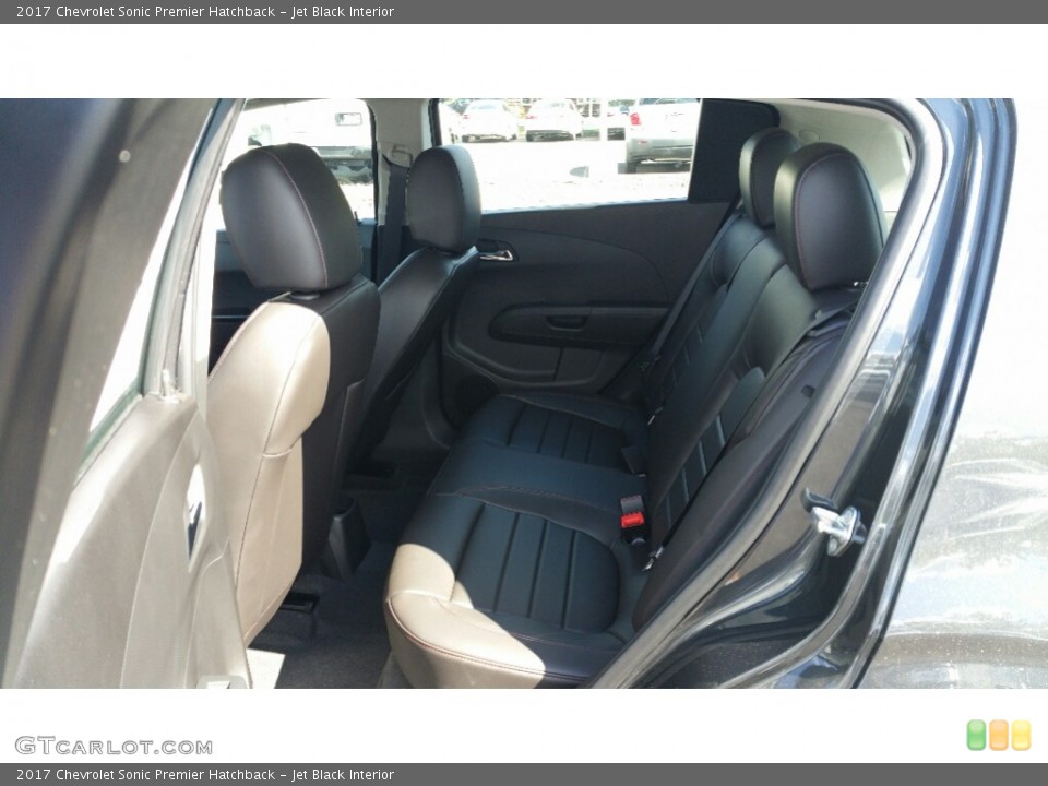 Jet Black Interior Rear Seat for the 2017 Chevrolet Sonic Premier Hatchback #115789199