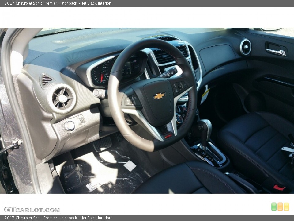 Jet Black Interior Photo for the 2017 Chevrolet Sonic Premier Hatchback #115789208