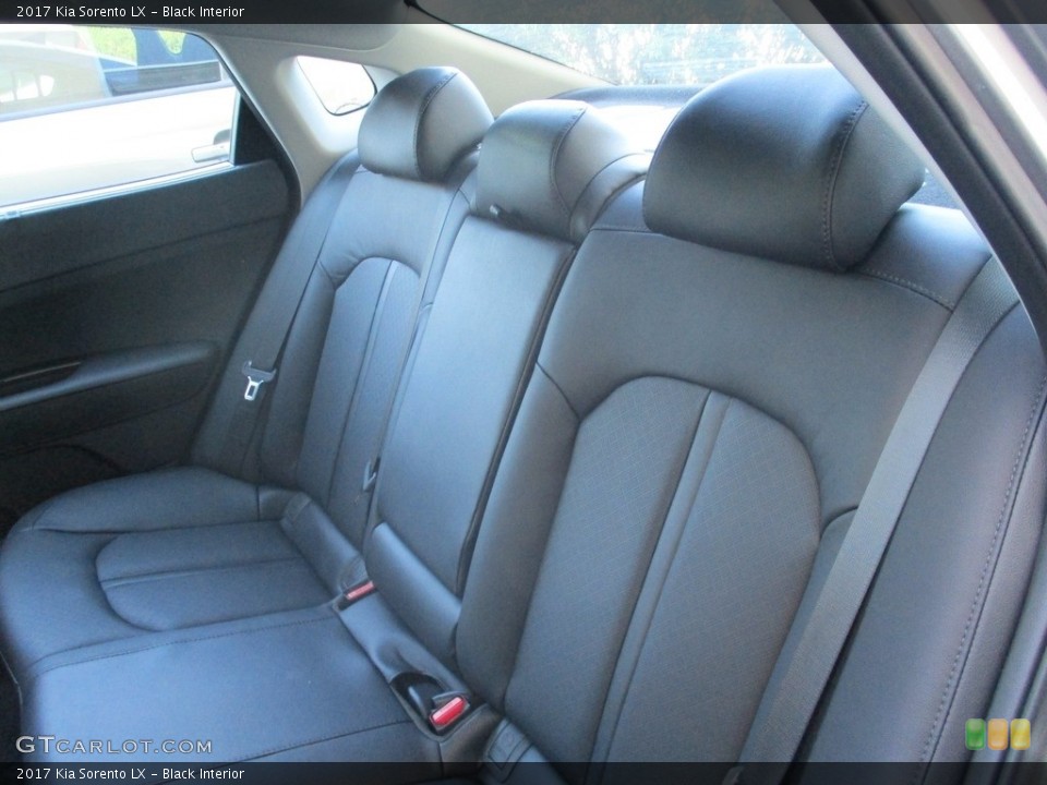 Black Interior Rear Seat for the 2017 Kia Sorento LX #115789739