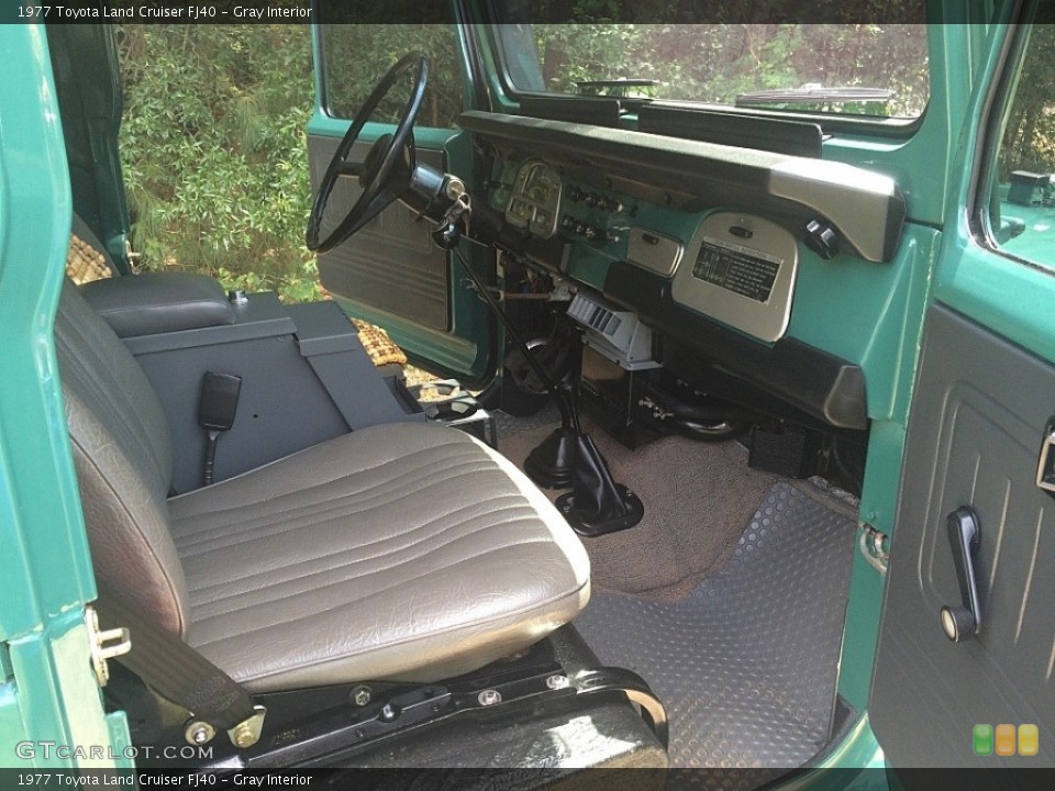 Gray Interior Dashboard for the 1977 Toyota Land Cruiser FJ40 #115790712