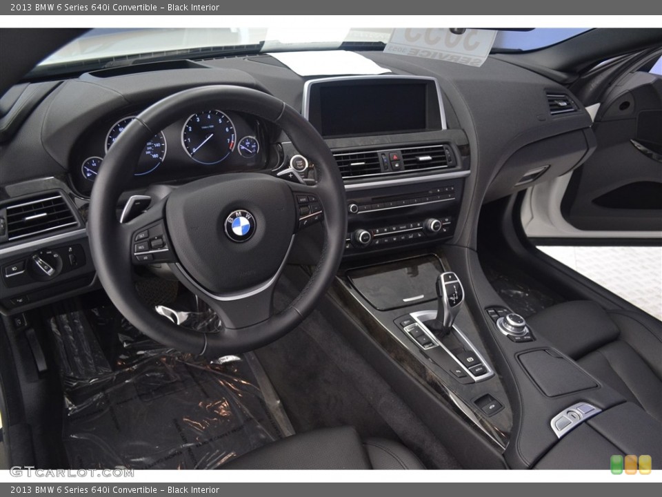 Black Interior Dashboard for the 2013 BMW 6 Series 640i Convertible #115791363
