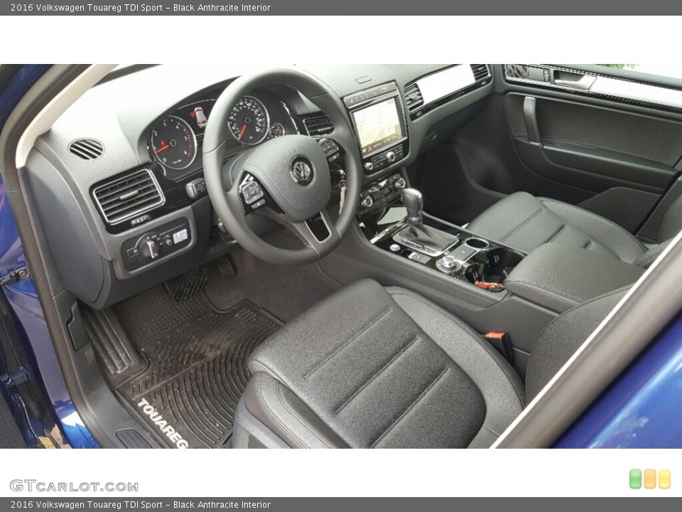 Black Anthracite Interior Photo for the 2016 Volkswagen Touareg TDI Sport #115792212