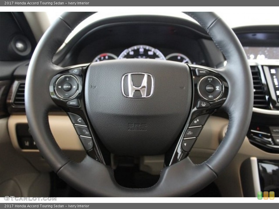 Ivory Interior Steering Wheel for the 2017 Honda Accord Touring Sedan #115795461
