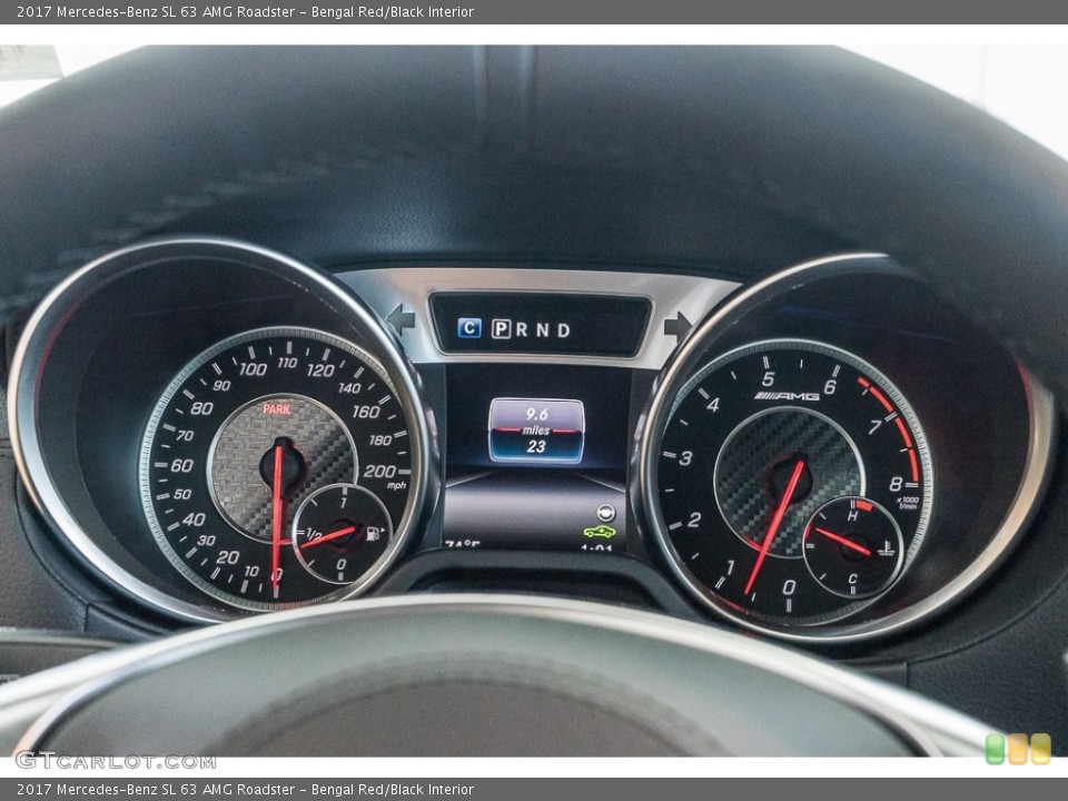 Bengal Red/Black Interior Gauges for the 2017 Mercedes-Benz SL 63 AMG Roadster #115795608