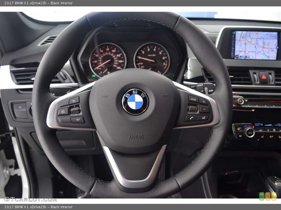 Black Interior Steering Wheel for the 2017 BMW X1 xDrive28i #115795902