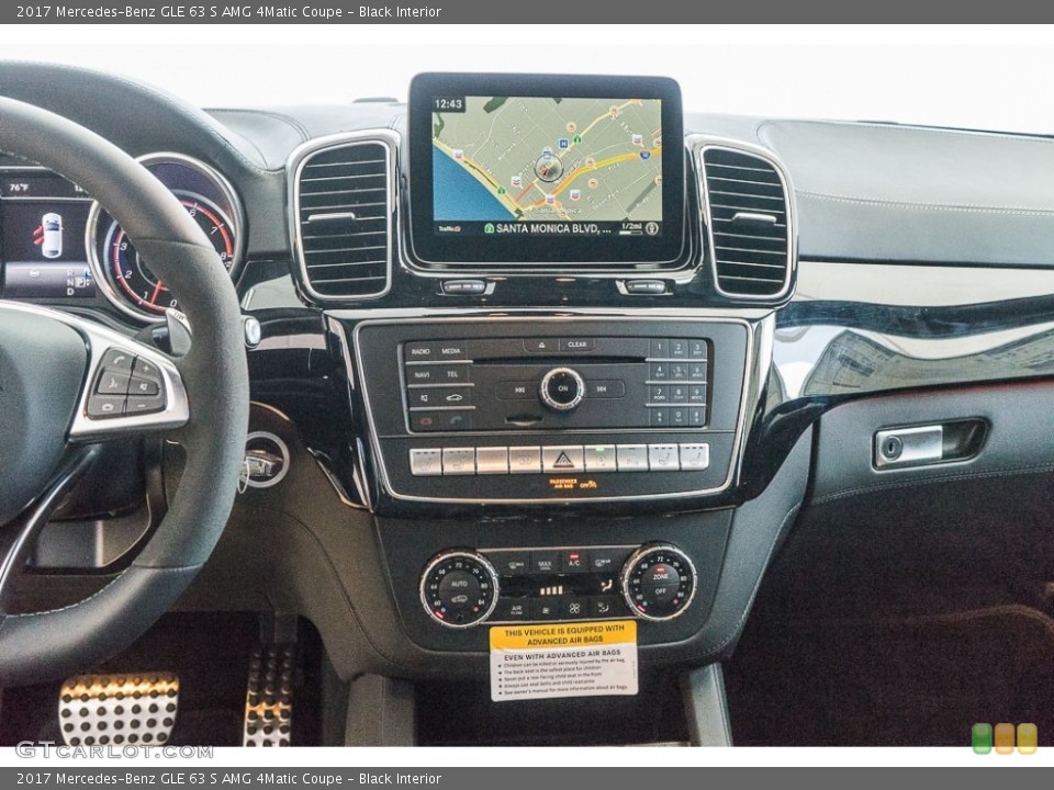 Black Interior Controls for the 2017 Mercedes-Benz GLE 63 S AMG 4Matic Coupe #115796358
