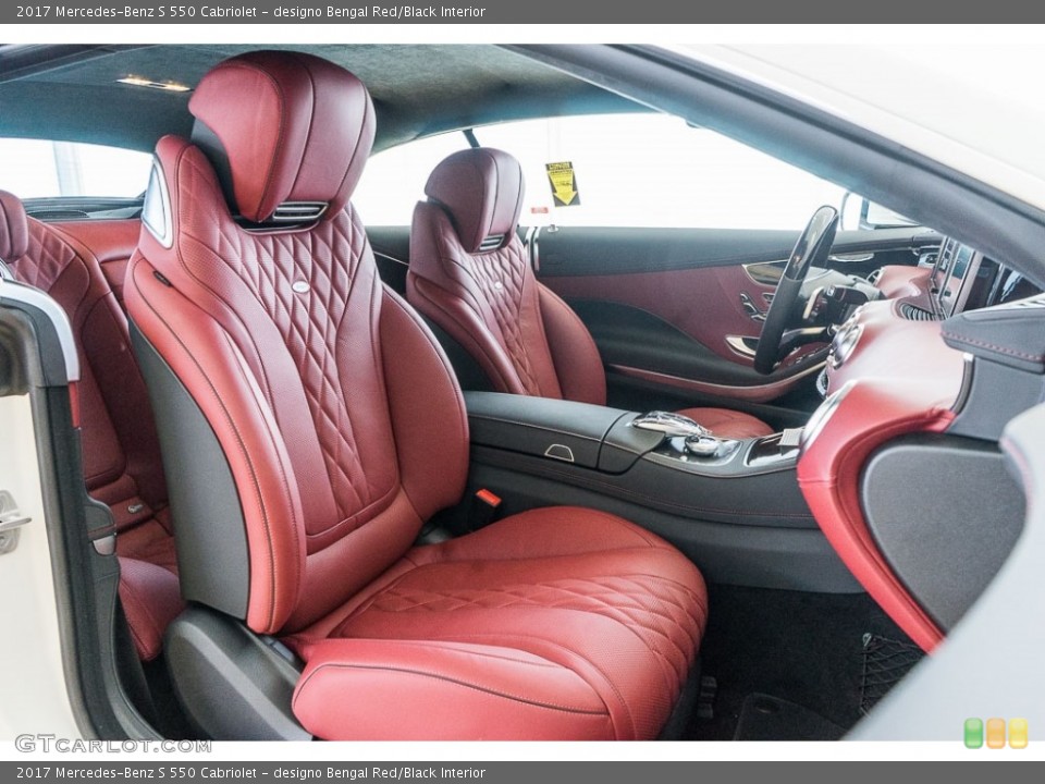 designo Bengal Red/Black Interior Photo for the 2017 Mercedes-Benz S 550 Cabriolet #115796535