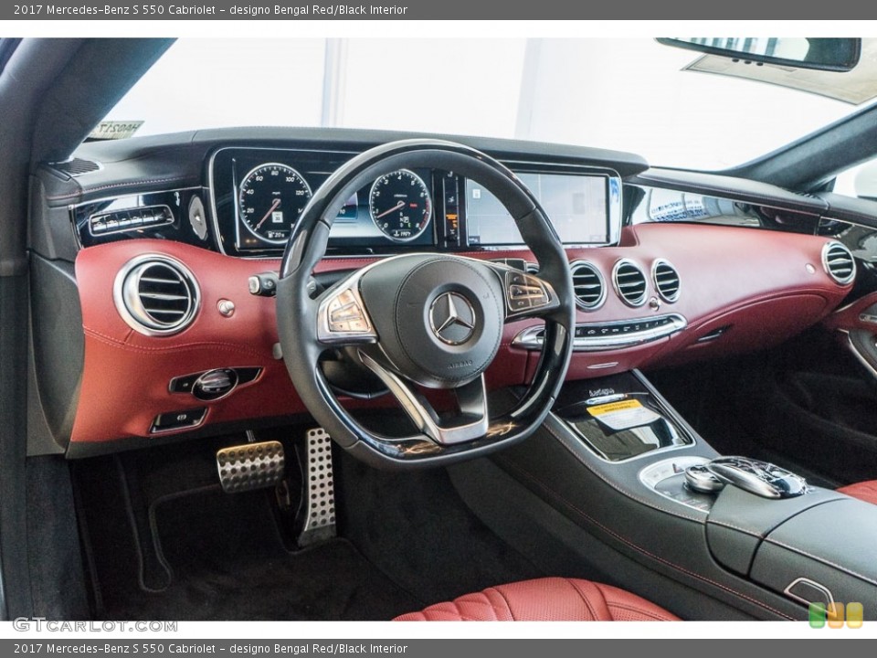 designo Bengal Red/Black Interior Dashboard for the 2017 Mercedes-Benz S 550 Cabriolet #115796619