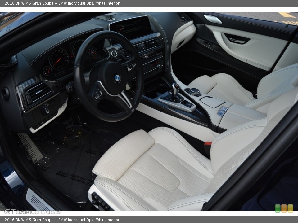 BMW Individual Opal White Interior Photo for the 2016 BMW M6 Gran Coupe #115798773