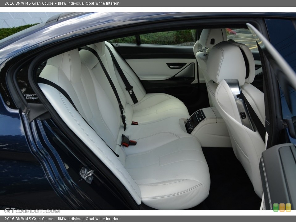 BMW Individual Opal White Interior Rear Seat for the 2016 BMW M6 Gran Coupe #115799106