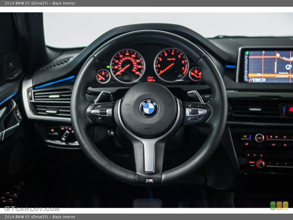 Black Interior Steering Wheel for the 2014 BMW X5 sDrive35i #115799529