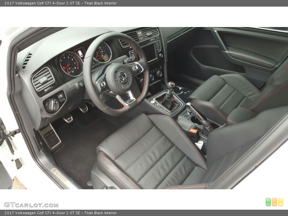 Titan Black Interior Photo for the 2017 Volkswagen Golf GTI 4-Door 2.0T SE #115800804