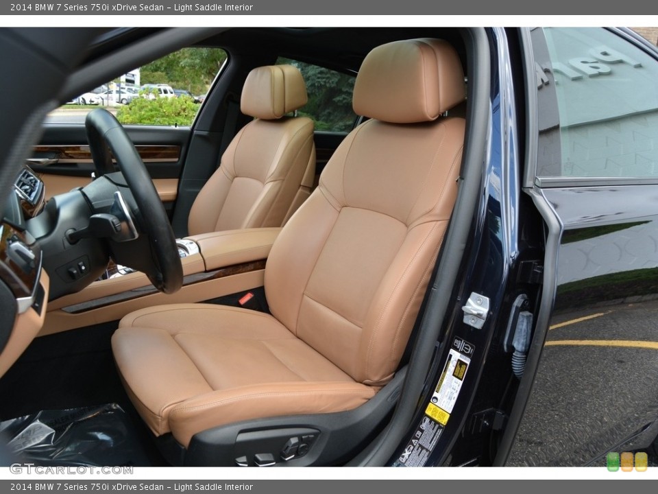 Light Saddle Interior Front Seat for the 2014 BMW 7 Series 750i xDrive Sedan #115800987