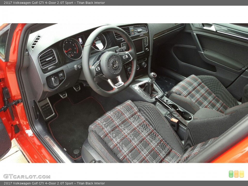 Titan Black Interior Photo for the 2017 Volkswagen Golf GTI 4-Door 2.0T Sport #115800993