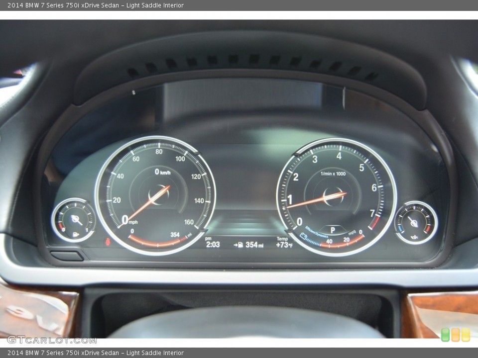 Light Saddle Interior Gauges for the 2014 BMW 7 Series 750i xDrive Sedan #115801161