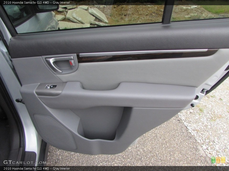 Gray Interior Door Panel for the 2010 Hyundai Santa Fe GLS 4WD #115802184