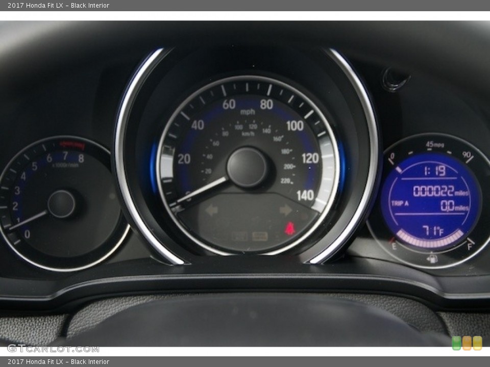 Black Interior Gauges for the 2017 Honda Fit LX #115806687