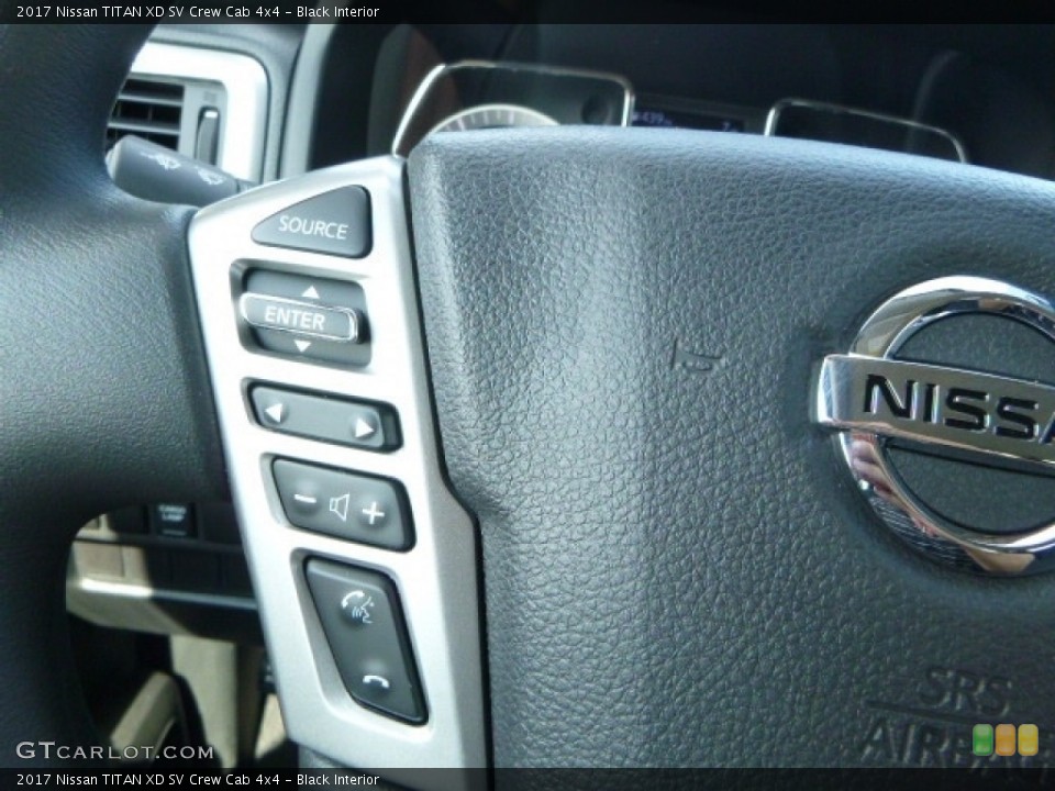 Black Interior Controls for the 2017 Nissan TITAN XD SV Crew Cab 4x4 #115809304